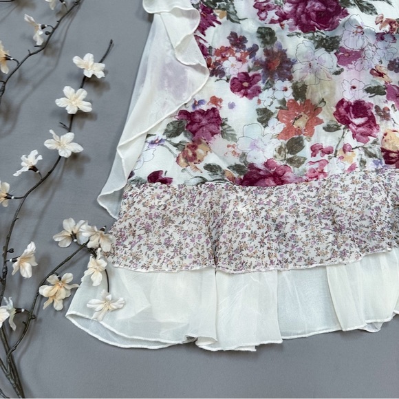 NWT! LULUMARI boho floral patchwork romantic dress, S. - Picture 9 of 13